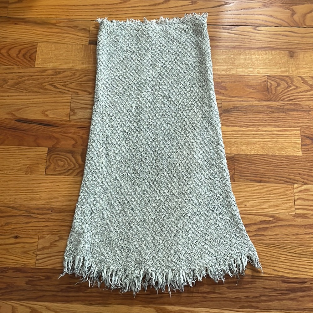 Isabel Marant sheer crochet cotton open work skirt